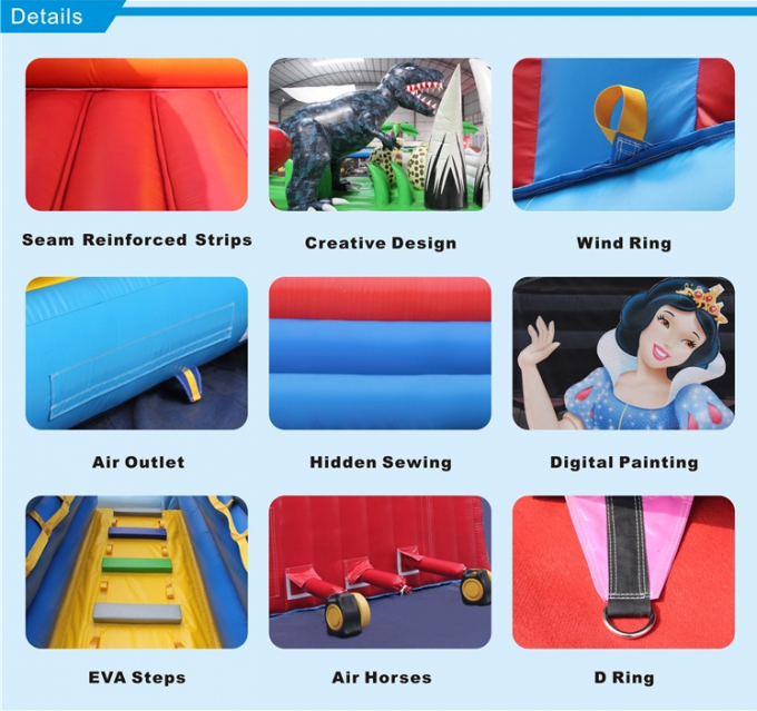 遊園地の幼児の膨脹可能なスライド、足のパトロールの主題の爆発のスライド