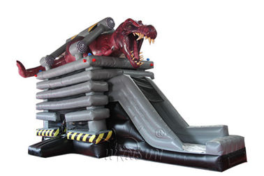 中国 恐竜の装飾En14960が付いている二重線の縫われた膨脹可能な跳ね上がりの家 工場