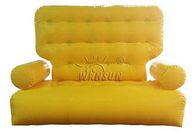 野外活動のための黄色い色の膨脹可能なソファのソファーの環境の友好的 サプライヤー