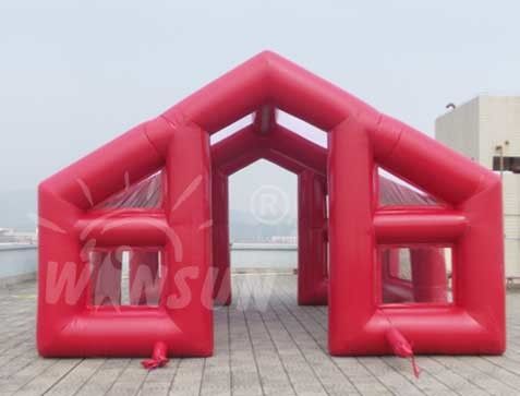 赤い色の膨脹可能なでき事のテント、防水大きい爆発のテント