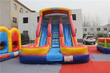 中国 カスタマイズされたサイズの膨脹可能な乾燥したスライド、二重車線の子供の爆発のスライド 工場