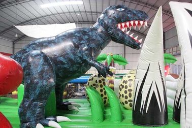 中国 恐竜のテーマの膨脹可能な楽しみ都市、コマーシャルは膨脹可能なジャンパーをからかいます 工場