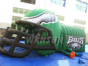 中国 ヘルメット様式のフットボールの試合のための膨脹可能なでき事のテントの環境の友好的 工場