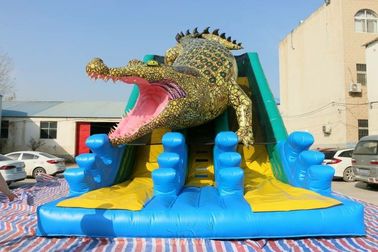 中国 Crocodile Dual Slide Eco-友好的なWss-259耐久の巨大で膨脹可能なスライド王 工場