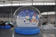 販売の膨脹可能な雪ショーの球の在庫、クリスマスの雪の地球、装飾のための膨脹可能なクリスマスの表示球 サプライヤー