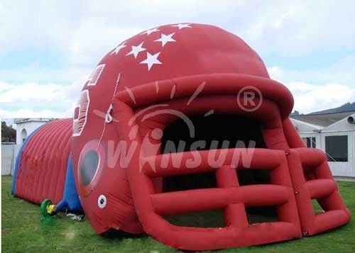 ヘルメット様式のフットボールの試合のための膨脹可能なでき事のテントの環境の友好的